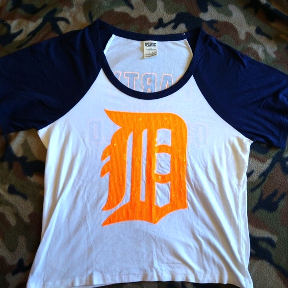 VS PINK VICTORIA SECRET SEQUIN BLING DETROIT TEE & LEGGINGS S SMALL DOG - Picture 10 of 11